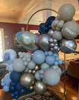 Drop & Party Balloon Arch w/ Gold Stand - Lush Balloons