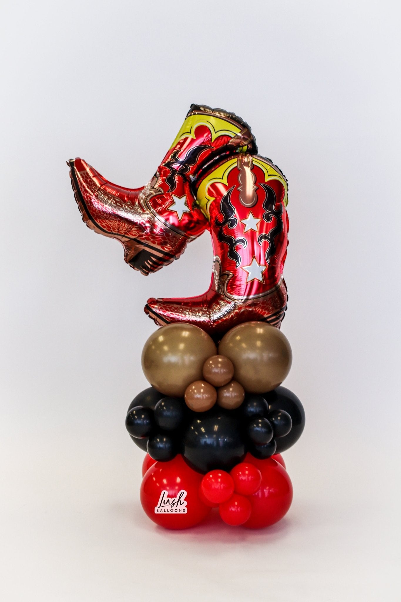 Red Cowboy Boots Bouquet - Lush Balloons