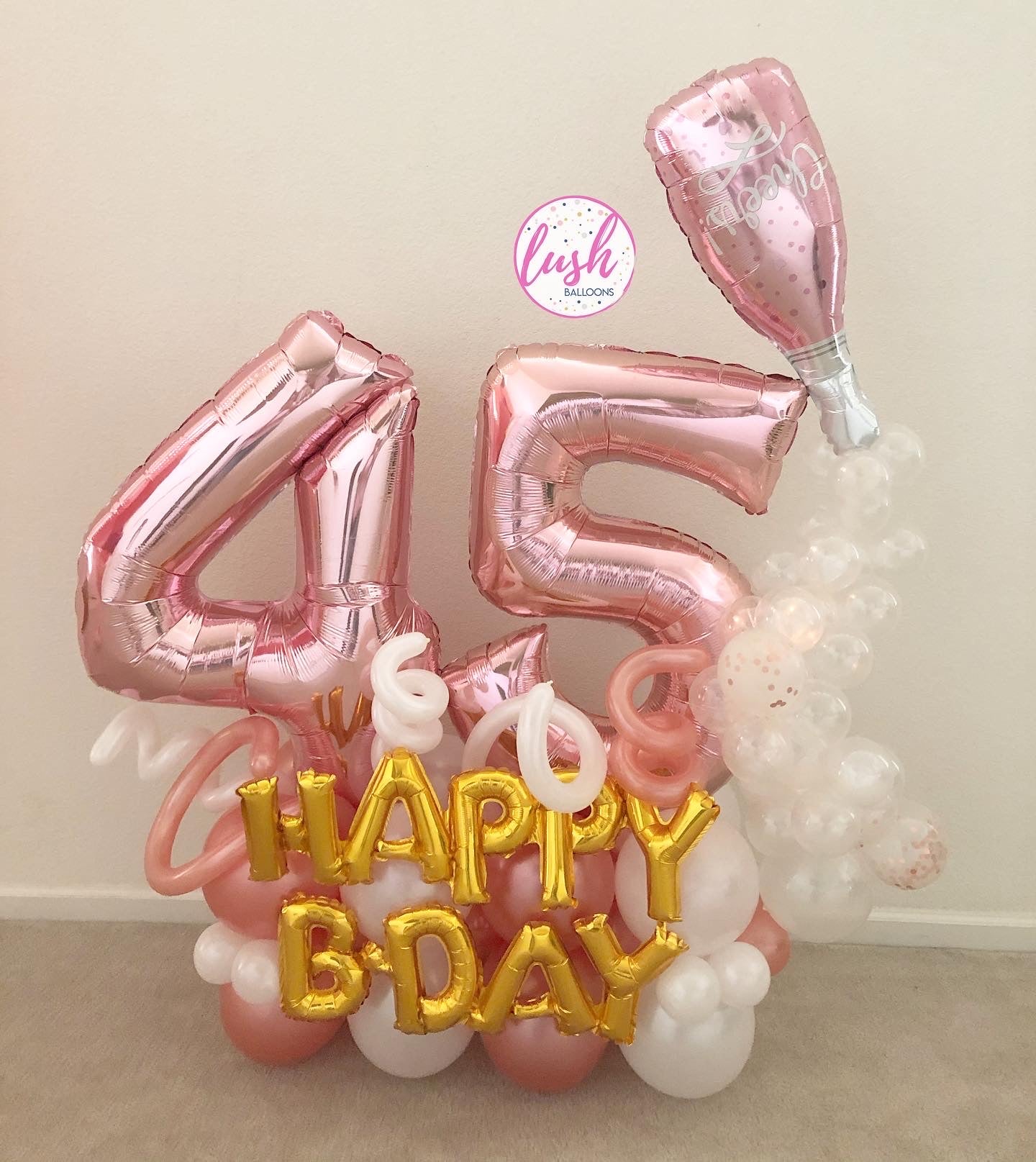 Bubbly Champagne Balloon Bouquet - Lush Balloons