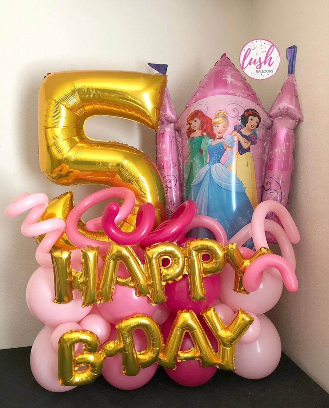 Disney Princess Castle Balloon Bouquet 👑 - Lush Balloons