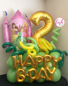 Disney Princess Castle Balloon Bouquet 👑 - Lush Balloons