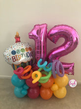 Load image into Gallery viewer, Happy Birthday Cupcake Balloon Bouquet 🧁 - Lush Balloons
