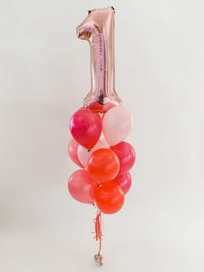 Large Mylar Number w/ Helium - Lush Balloons