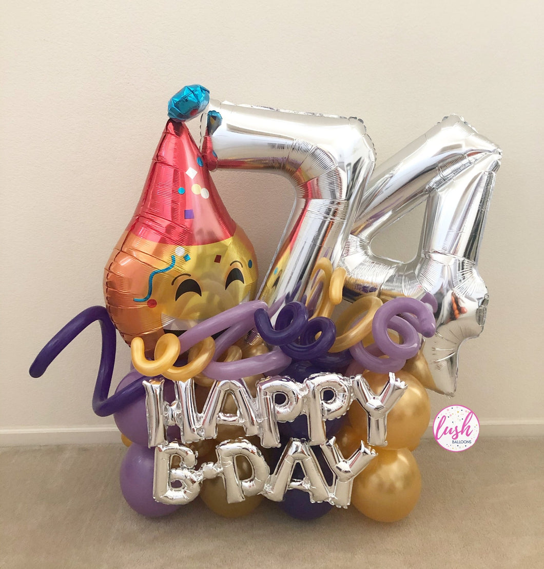 Party Hat Emoji Bouquet 🥳 - Lush Balloons