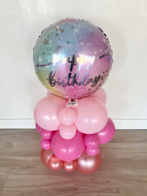Pastel Happy Birthday Bouquet - Lush Balloons