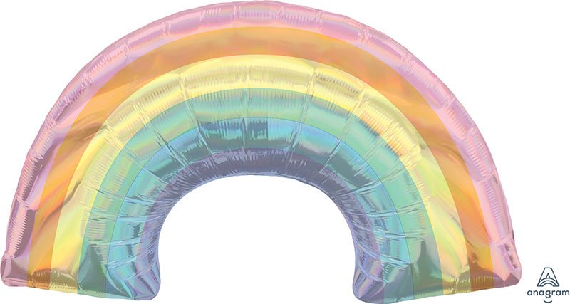 Pastel Rainbow Bouquet 🌈 (Holographic) - Lush Balloons