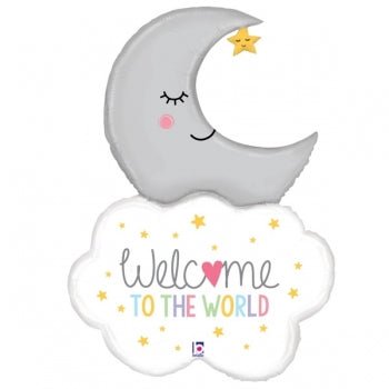 Welcome to the World Moon Bouquet | Welcome Baby ✨ - Lush Balloons